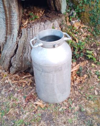 bidone  vintage alluminio