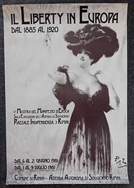 Manifesto poster "Il Liberty in Europa" 1981