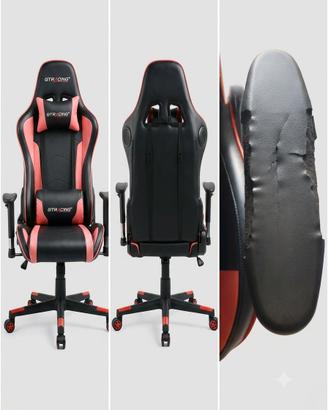 Sedia da gaming GTRACING con Casse Bluetooth audio