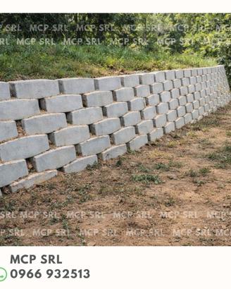Blocco in CLS "Muroverde" per contenimento terra