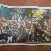 poster tuttosport Juventus vincitrice coppa italia