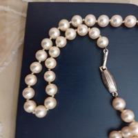 collana perle vintage chiusura oro18k 
