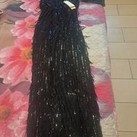 vestito nero  lungo 