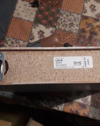 Ikea LACK - 3 Mensole da parete "Floating" bianche