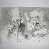 Armodio litografia prova di artista