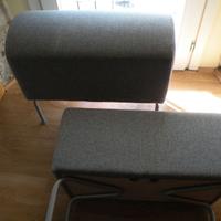 DUE - COPPIA SGABELLI IKEA SEDUTA  GRIGIA