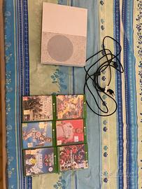 Xbox one S con cavi e giochi