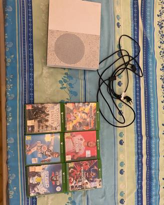 Xbox one S con cavi e giochi