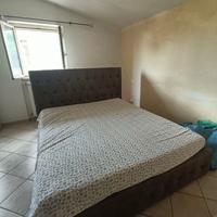 letto matrimoniale con materasso e rete