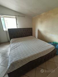 letto matrimoniale con materasso e rete