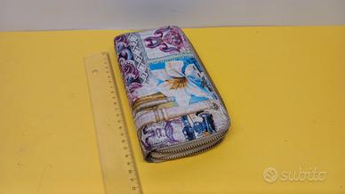 Mini pochette, borsellino floreale piatto, portafo