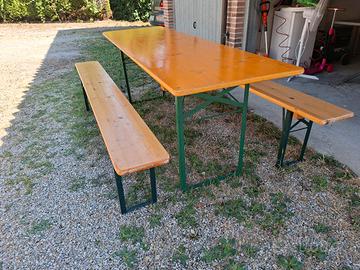 Set Tavolo Birreria + 2 Panche