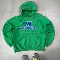 Vintage Felpa verde College Sfumata Woodinville
