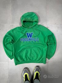Vintage Felpa verde College Sfumata Woodinville