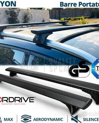 Barre da Tetto per Hyundai Bayon in Alluminio Nero