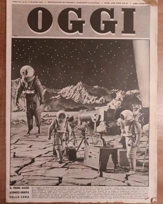Rivista Oggi 1950 - Destinazione Luna, primo film