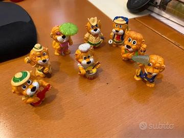 8 leoncini della collezione kinder anni ‘90