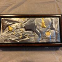 Scatola Ottaviani legno e argento