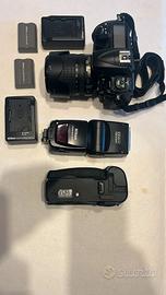 nikon d300 piu obiettivo 18/105 vr f3,5/5,6 piu ac