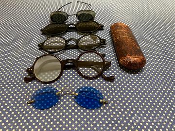 Occhiali da collezione d'epoca dell'800