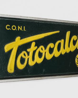 Insegna luminosa Totocalcio CONI vintage