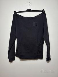 Felpa oversize “DARKER” beige sabbia