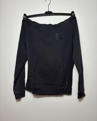 Felpa oversize “DARKER” beige sabbia