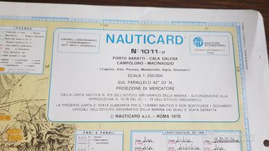 Carta nautica Nauticard 1979