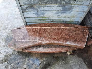 sedute panche marmo rosso di Verona 