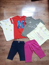 Set vestiti estivi bambina 6-7 anni