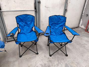 Sedie da Campeggio Pieghevoli Set di 2 Camping 