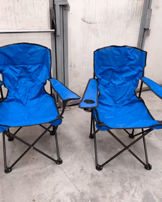 Sedie da Campeggio Pieghevoli Set di 2 Camping 