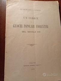 UN CODICE GIUOCHI Pop.FIORENTINI