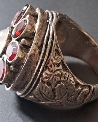 anello uomo ottomano argento