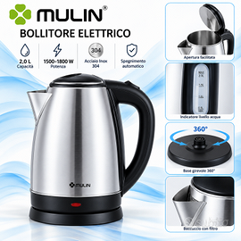 Bollitore Elettrico MULIN YD-202F in Acciaio Inox