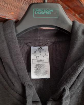 FELPA ADIDAS CON ZIP E CAPPUCCIO