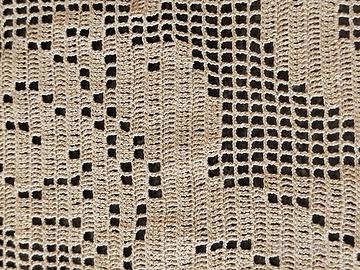 quadro fatto a mano all'uncinetto 