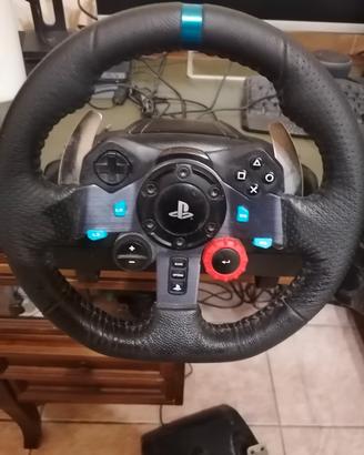 Console ps4 con pedaliera logitech g29 volante 