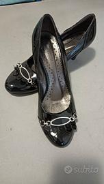 Décolleté Cafenoir in vernice nera n°36