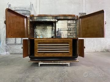 Mobile Bar Vintage con Radio e Giradischi LESA