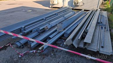 TETTOIA ACCIAIO ZINCATO 10 X 5m altezza 3,7 / 3,5