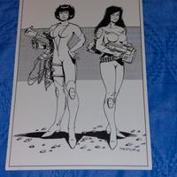 Legs Weaver e May Frain - Cartolina Cremona 1994