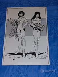 Legs Weaver e May Frain - Cartolina Cremona 1994