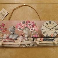 Appendiabiti Decorato in mdf 4 ganci