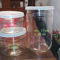 contenitori in vetro con coperchio varie misure