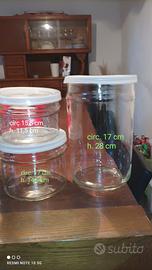 contenitori in vetro con coperchio varie misure