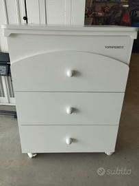 mobile fasciatoio e lettino Foppapedretti