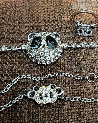 Set Bigiotteria a Tema "PANDA" Kawaii 6 Pezzi 🐼