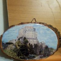 immagine su legno a decoupage 