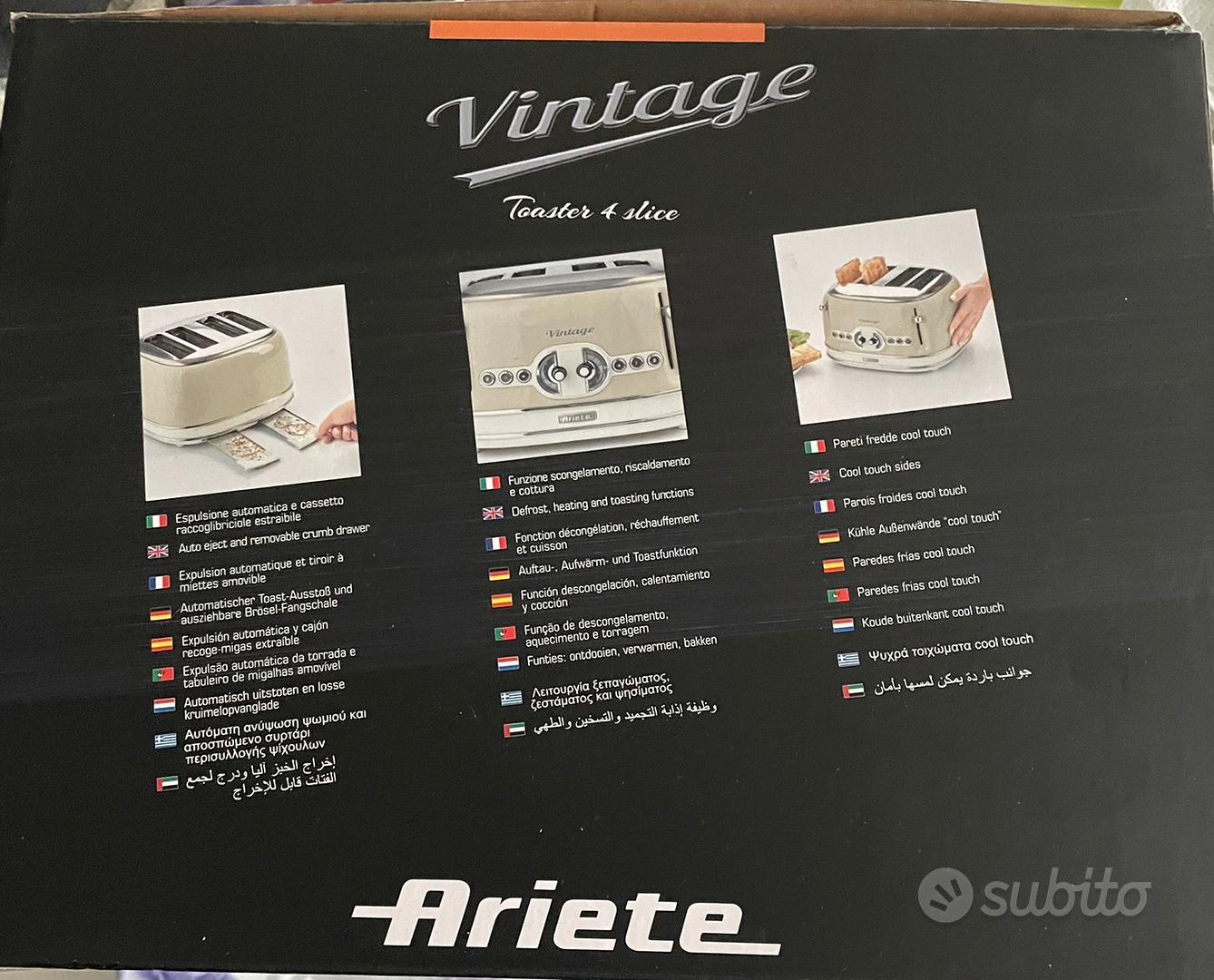 Ariete 0156 00C015603AR0 Vintage Tostapane 4 fette - beige